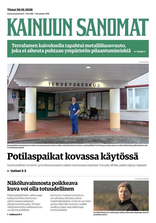 Kainuun Sanomat 20.10.2026