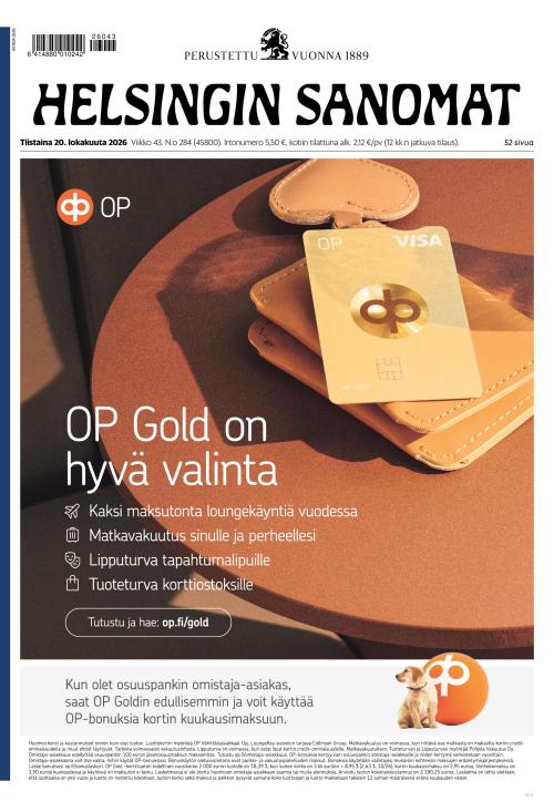 Helsingin Sanomat 20.10.2026