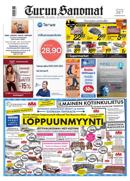 Turun Sanomat 20.10.2026
