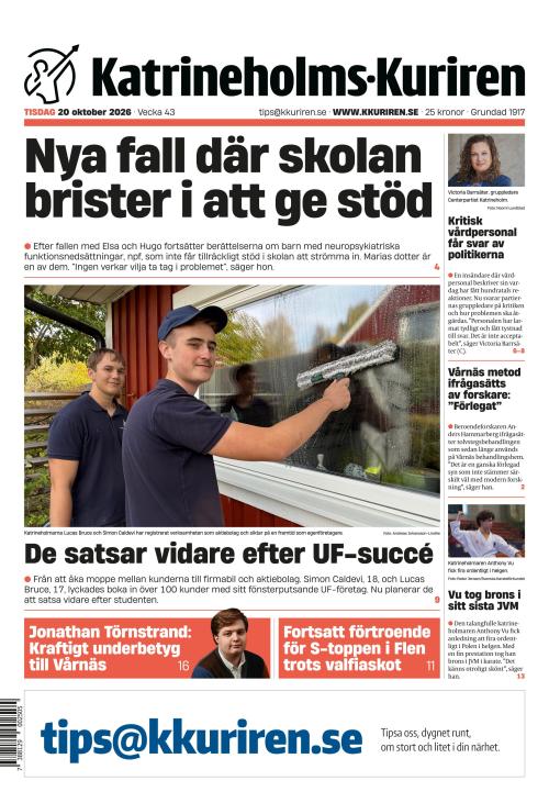 Katrineholms-Kuriren 20.10.2026