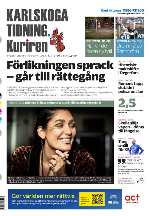 Karlskoga Tidning-Kuriren 20.10.2026