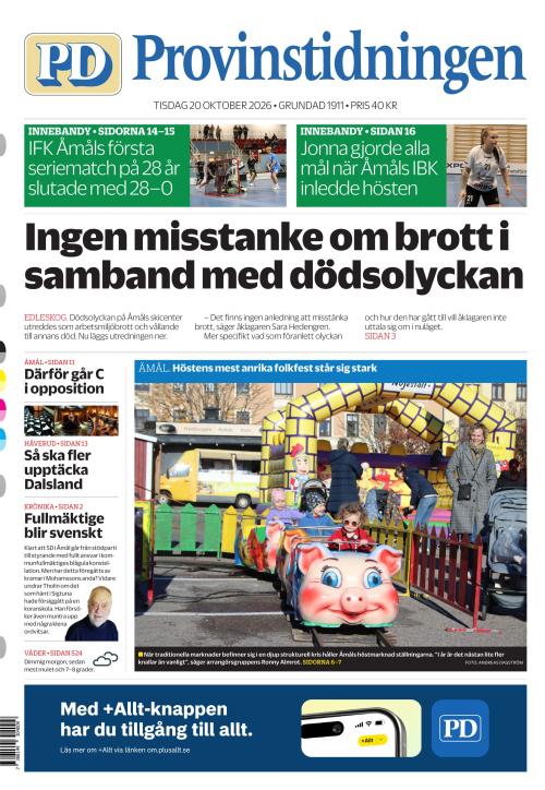 Provinstidningen Dalsland 20.10.2026