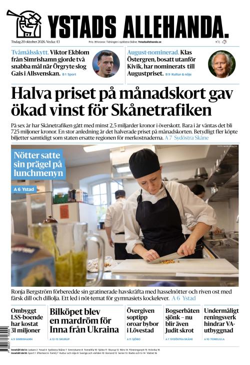 Ystads Allehanda 20.10.2026