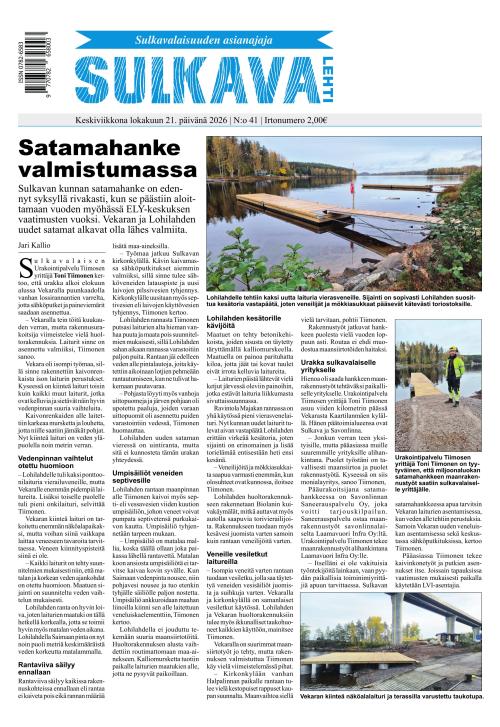 Sulkava-lehti 21.10.2026