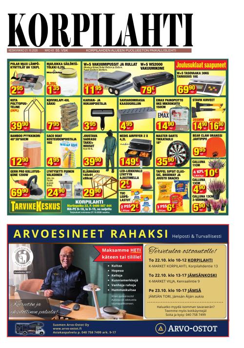 Korpilahti-lehti 21.10.2026