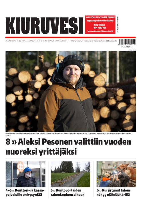 Kiuruvesi-lehti 21.10.2026