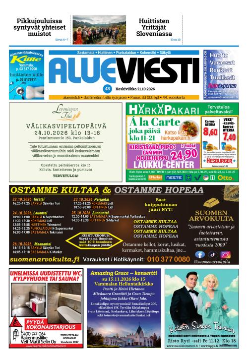 Alueviesti 21.10.2026
