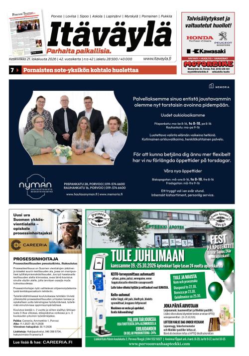 Itäväylä 21.10.2026