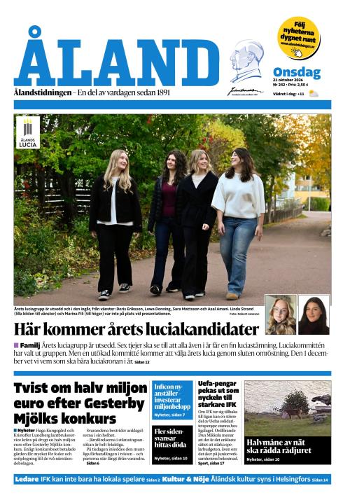 Ålandstidningen 21.10.2026