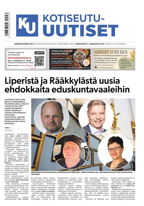 Kotiseutu-uutiset 21.10.2026