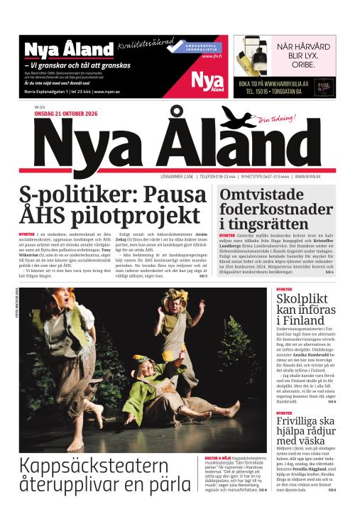Nya Åland 21.10.2026
