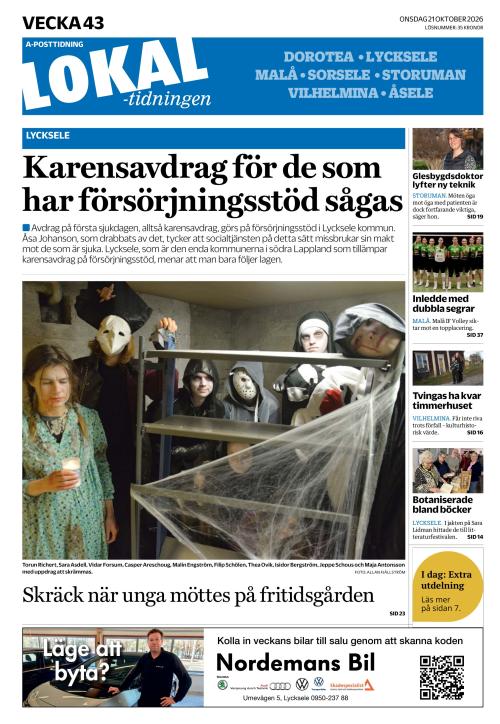 Lokaltidningen 21.10.2026