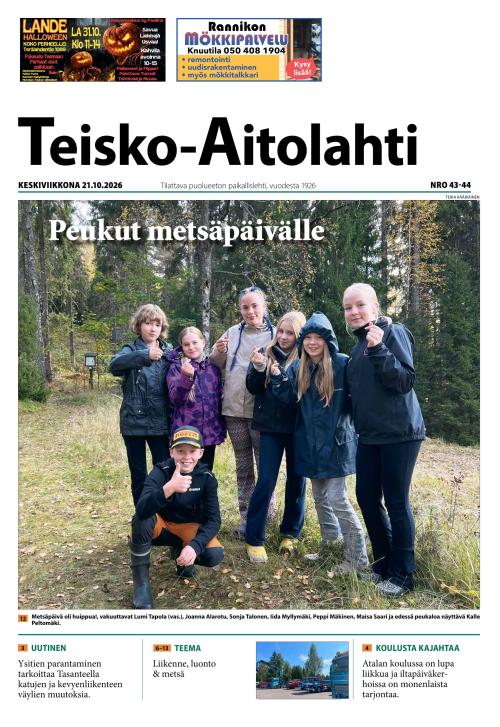 Teisko-Aitolahti 21.10.2026