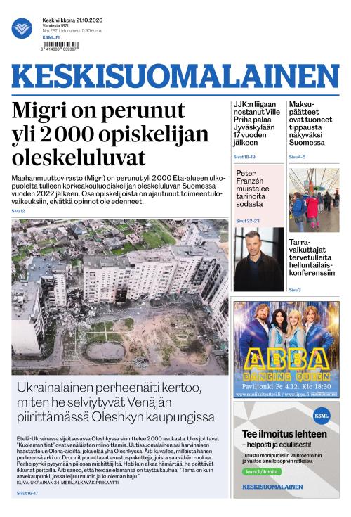 Keskisuomalainen 21.10.2026