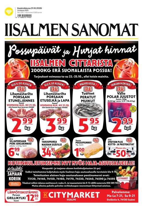 Iisalmen Sanomat 21.10.2026