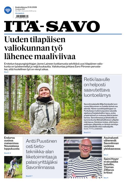 Itä-Savo 21.10.2026