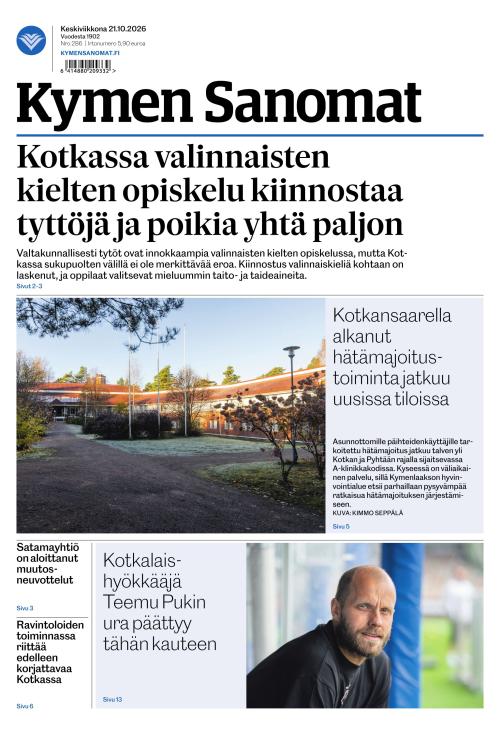 Kymen Sanomat 21.10.2026