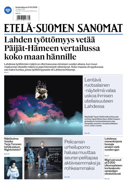 Etelä-Suomen Sanomat 21.10.2026