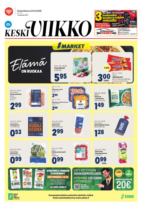 ES Keskiviikko (Etelä-Saimaa -liitteet) 21.10.2026