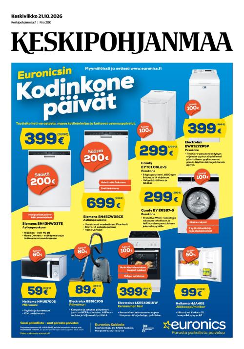 Keskipohjanmaa 21.10.2026