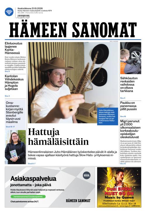Hämeen Sanomat 21.10.2026