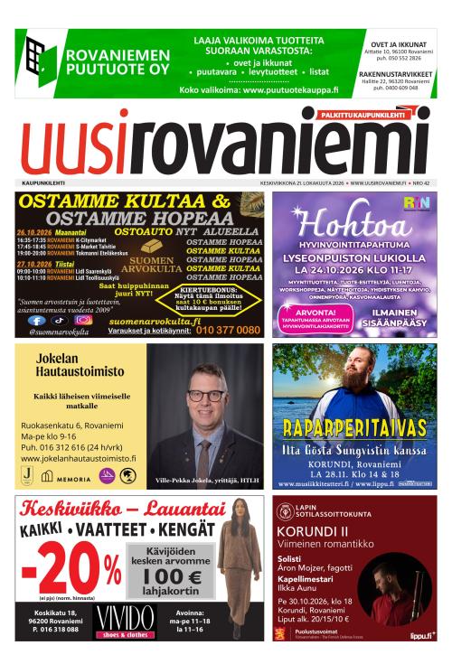 Uusi Rovaniemi 21.10.2026