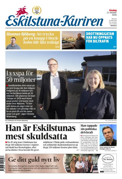 Eskilstuna-Kuriren 21.10.2026