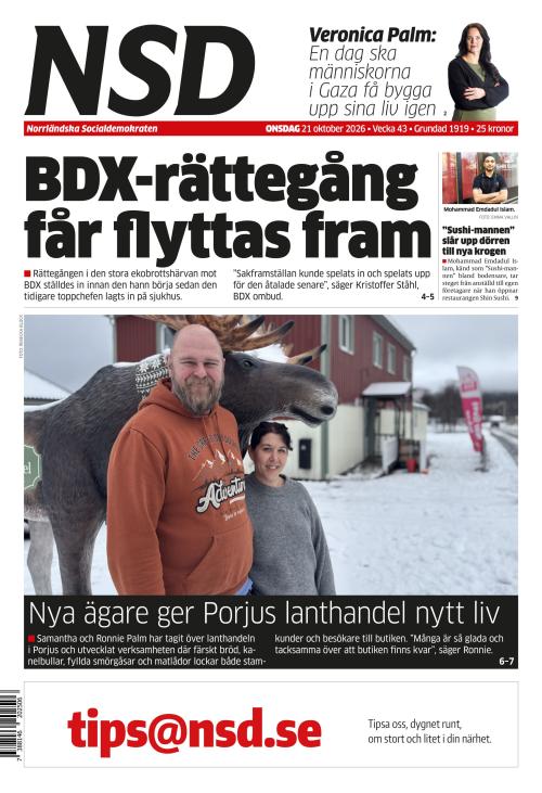 Norrländska Socialdemokraten 21.10.2026