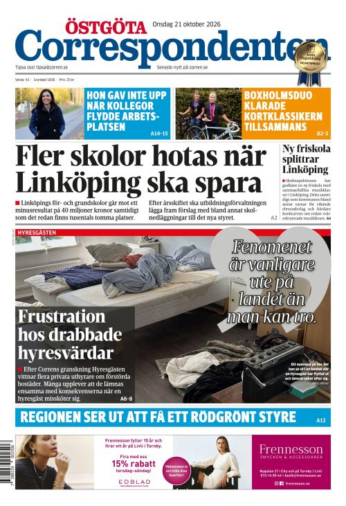 Östgöta Correspondenten 21.10.2026