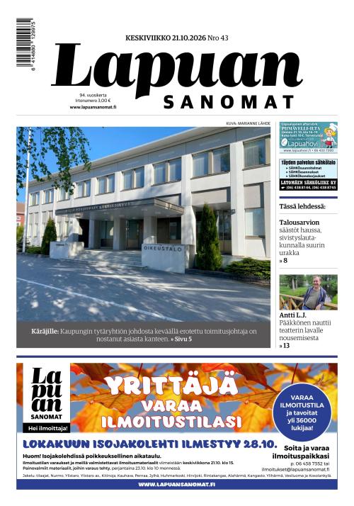 Lapuan Sanomat 21.10.2026