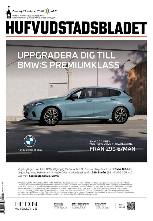 Hufvudstadsbladet 21.10.2026