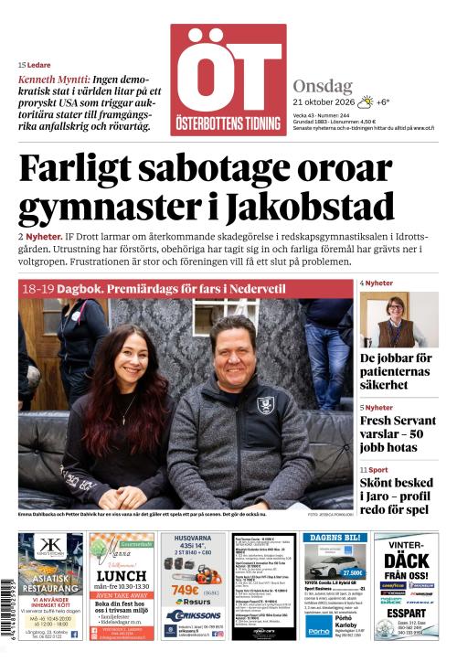 Österbottens Tidning 21.10.2026