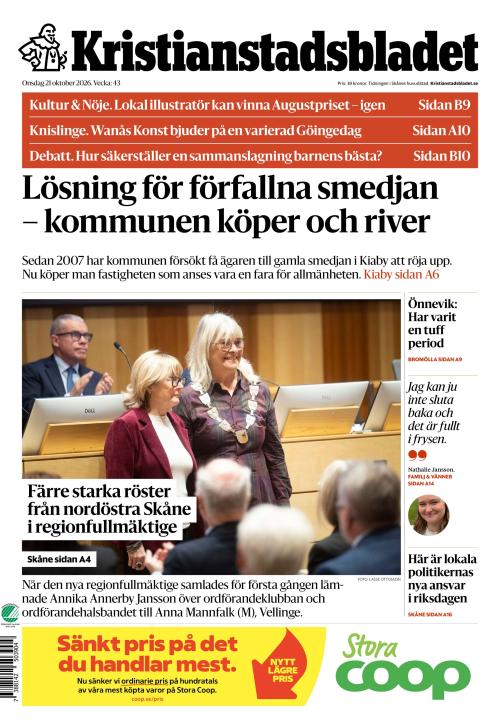Kristianstadsbladet 21.10.2026