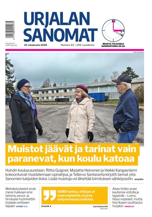 Urjalan Sanomat 22.10.2026