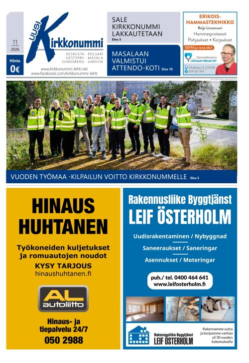 Kirkkonummi-lehti 22.10.2026