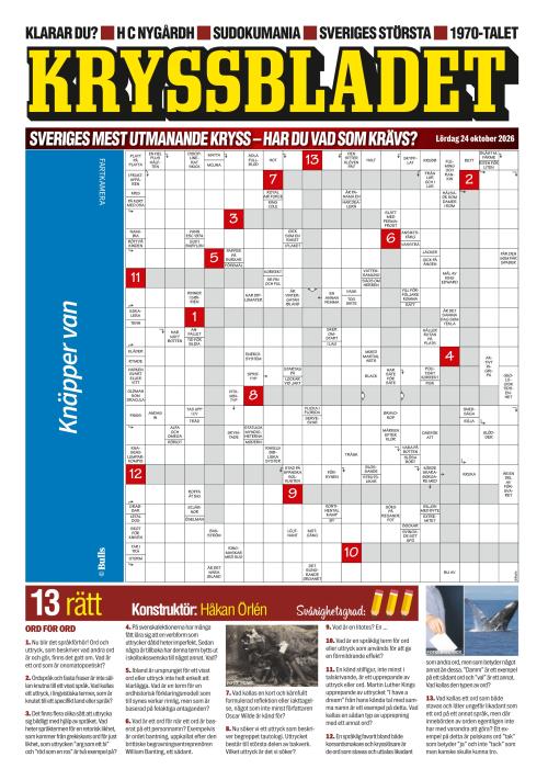 Aftonbladet Lördag 24.10.2026
