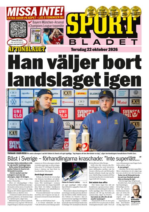 Aftonbladet Sportbladet 22.10.2026