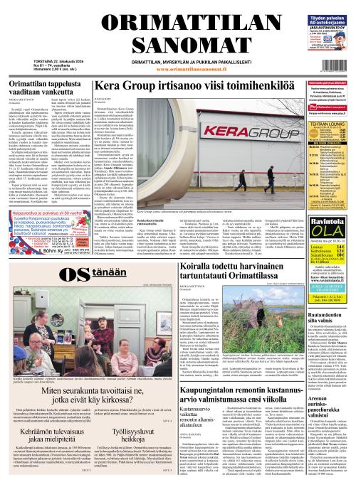 Orimattilan Sanomat 22.10.2026