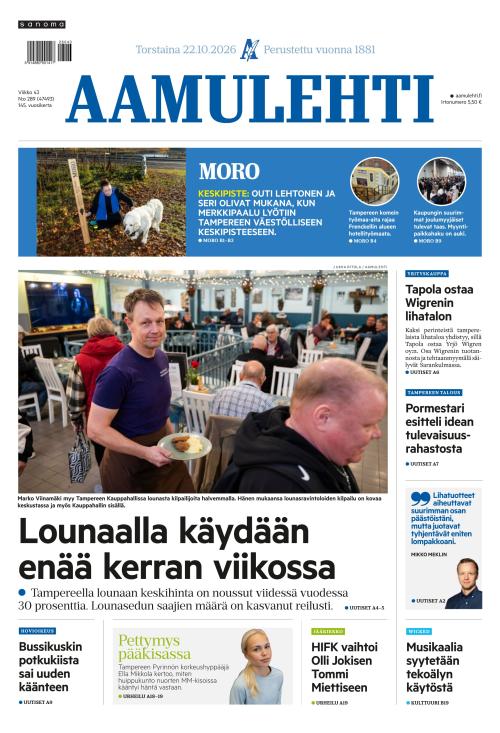 Aamulehti 22.10.2026