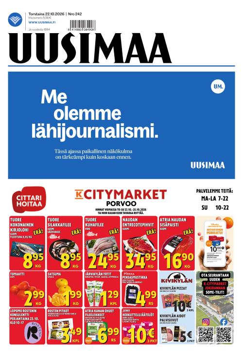 Uusimaa 22.10.2026