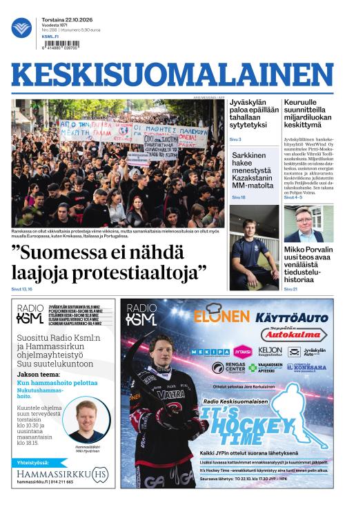 Keskisuomalainen 22.10.2026