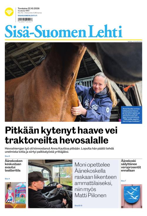 Sisä-Suomen Lehti 22.10.2026