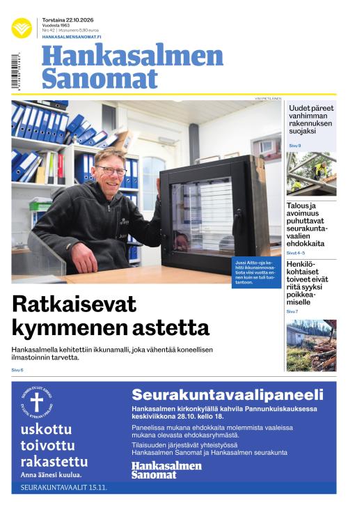 Hankasalmen Sanomat 22.10.2026