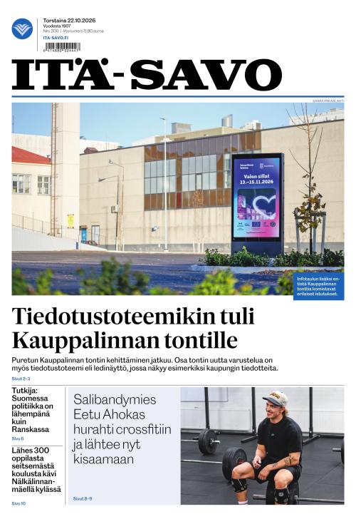 Itä-Savo 22.10.2026