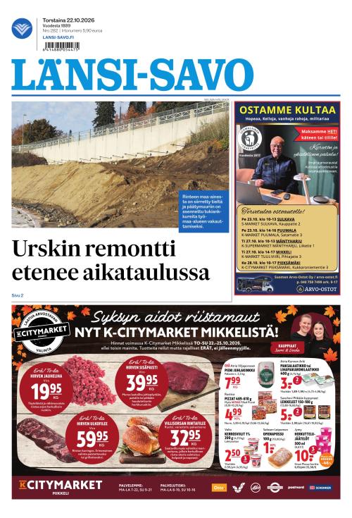 Länsi-Savo 22.10.2026