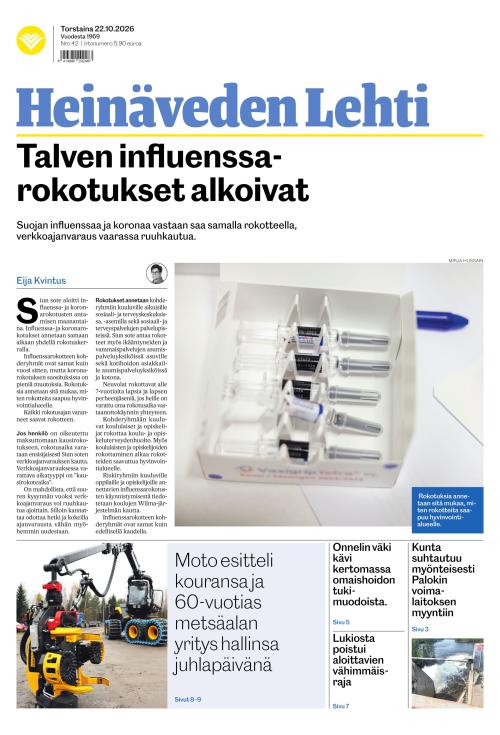 Heinäveden lehti 22.10.2026