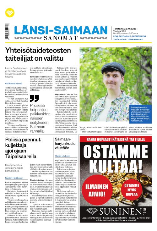 Länsi-Saimaan Sanomat 22.10.2026