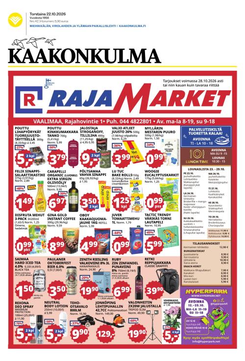 Kaakonkulma 22.10.2026
