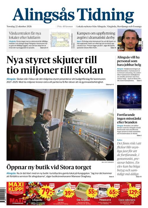 Alingsås Tidning 22.10.2026