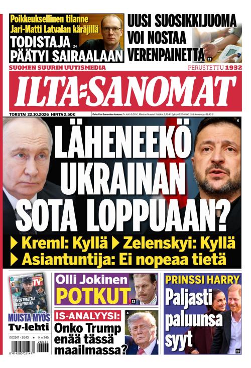 Ilta-Sanomat 22.10.2026